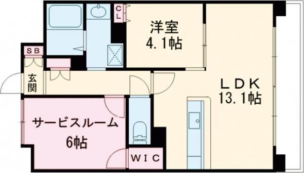 堺市堺区宿院町東のマンションの間取り