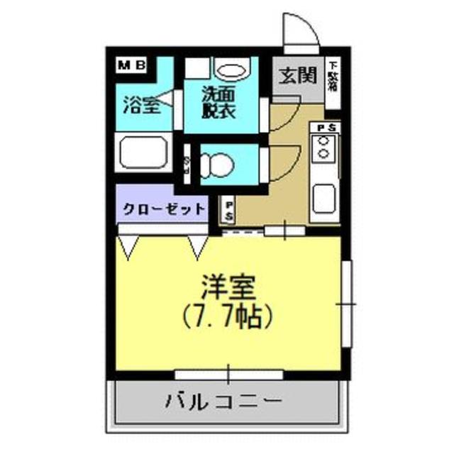 鹿児島市郡元町のマンションの間取り