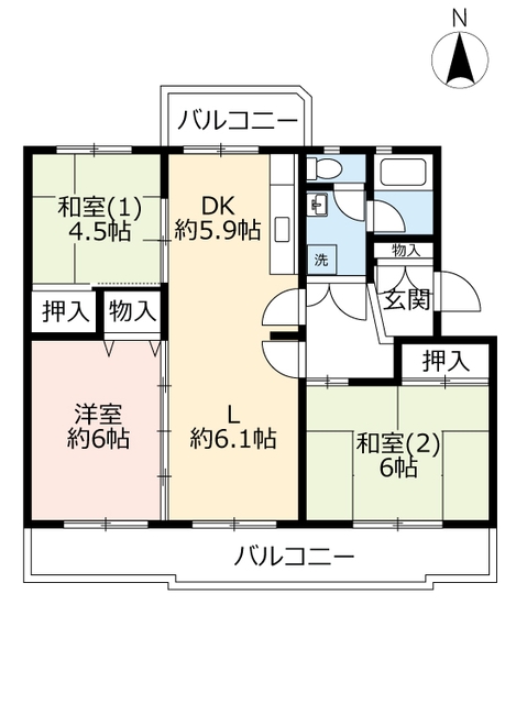 ＵＲ花園の間取り