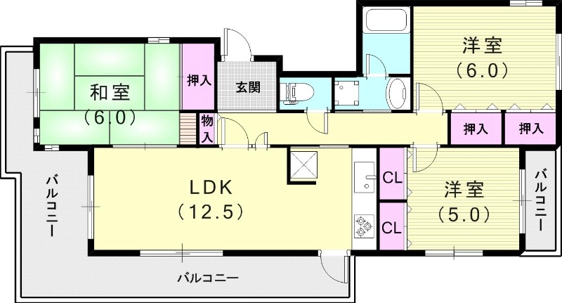 ヴァロワール夙川の間取り