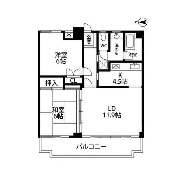 【小田原市前川のマンションの間取り】