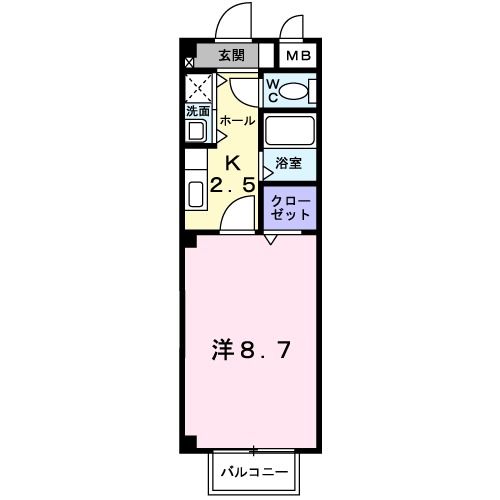 ベル　クールの間取り