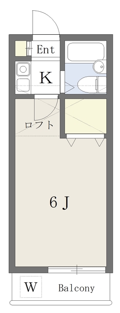 習志野市大久保のアパートの間取り