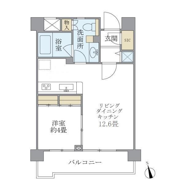 【杉並区西荻北のマンションの間取り】