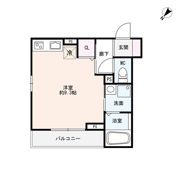 安城市朝日町のアパートの間取り