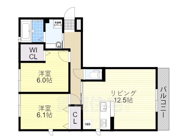 リート623　Ｅ（イースト）の間取り