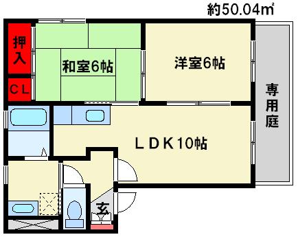 グラシアフィス春日原の間取り