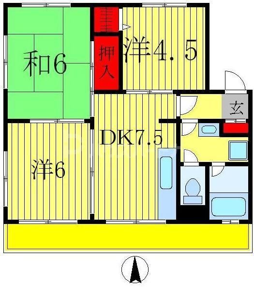 【ベルメゾンの間取り】