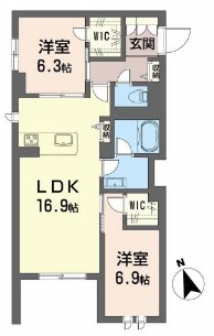 福岡市南区大橋のマンションの間取り