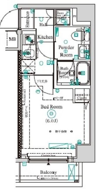 アンベリールマーロ横濱の間取り