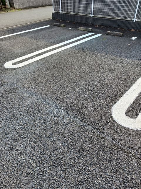 【神栖市深芝南のアパートの駐車場】