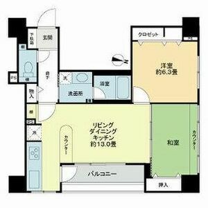 札幌市北区北八条西のマンションの間取り