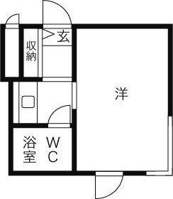 札幌市中央区南四条西のマンションの間取り