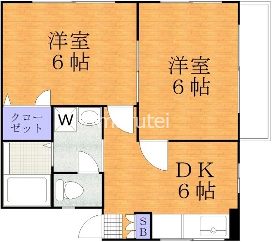 ダイヤモンドハイツの間取り