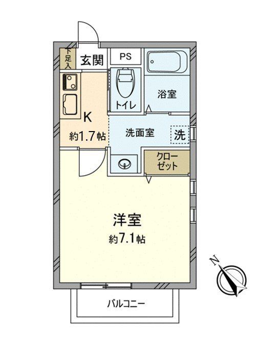 プリムローズ日吉Iの間取り