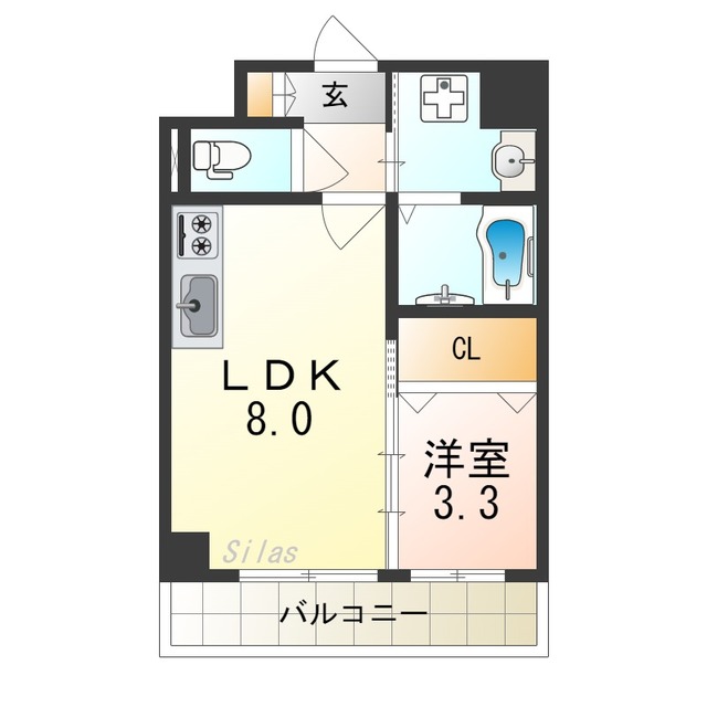 スプランディッド堺東の間取り