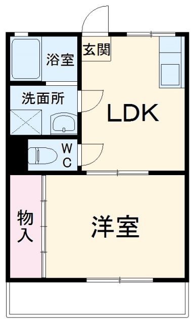 豊橋市浪ノ上町のマンションの間取り