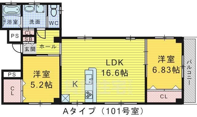 Ｌａ・Ｈｅｒｉｔｅｒ・ｍｅｒｅ（ラエリテメール）の間取り