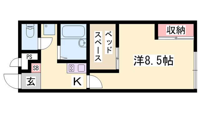 レオパレスノースアイランドの間取り