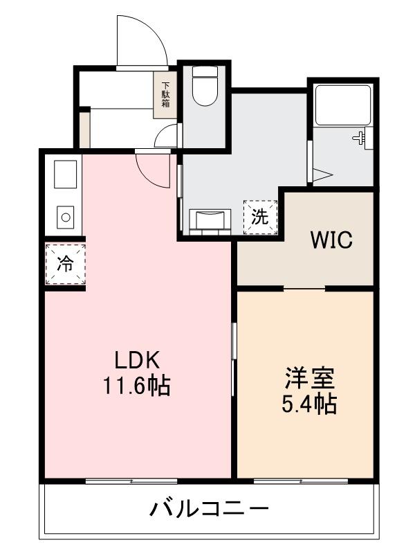 高松市西の丸町のマンションの間取り