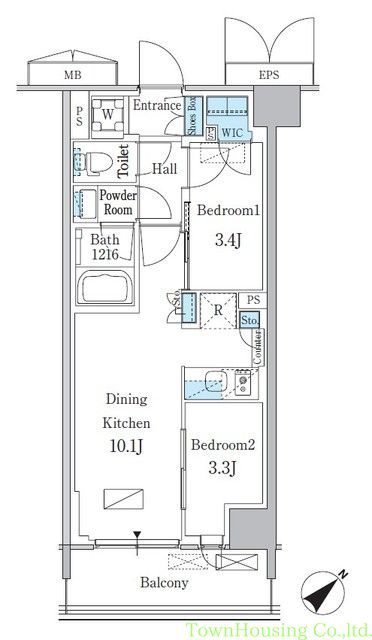 品川区南大井のマンションの間取り