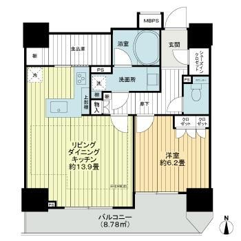 ライオンズ四谷タワーゲートの間取り