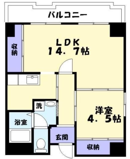 姫路市忍町のマンションの間取り