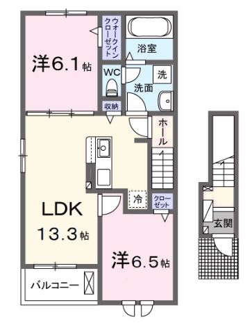 エスポアボヌールMの間取り