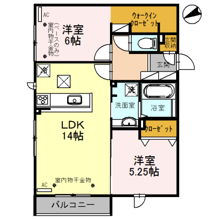 クレッシェンド．Ｒの間取り