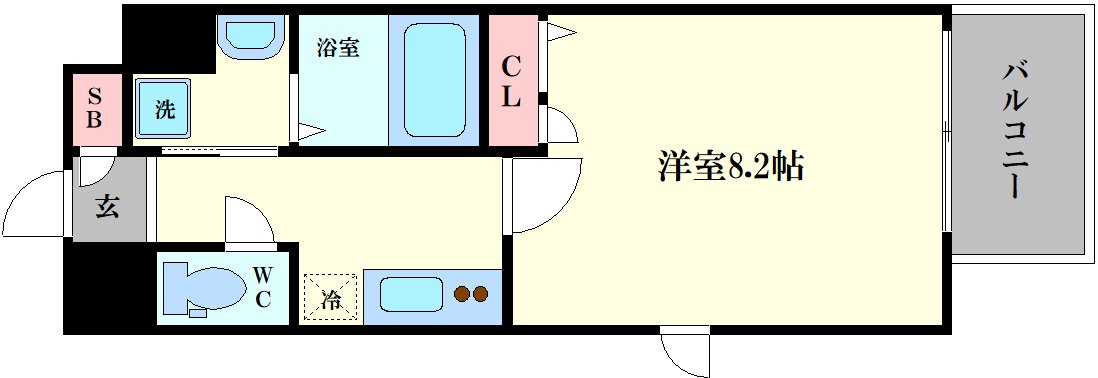 ディクス梅田東レジデンスの間取り