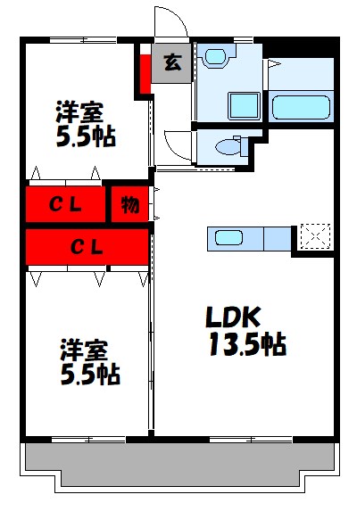 シベールnishida（シベールニシダ）の間取り