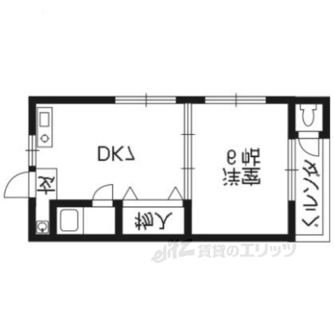 和プレジデント桃山の間取り