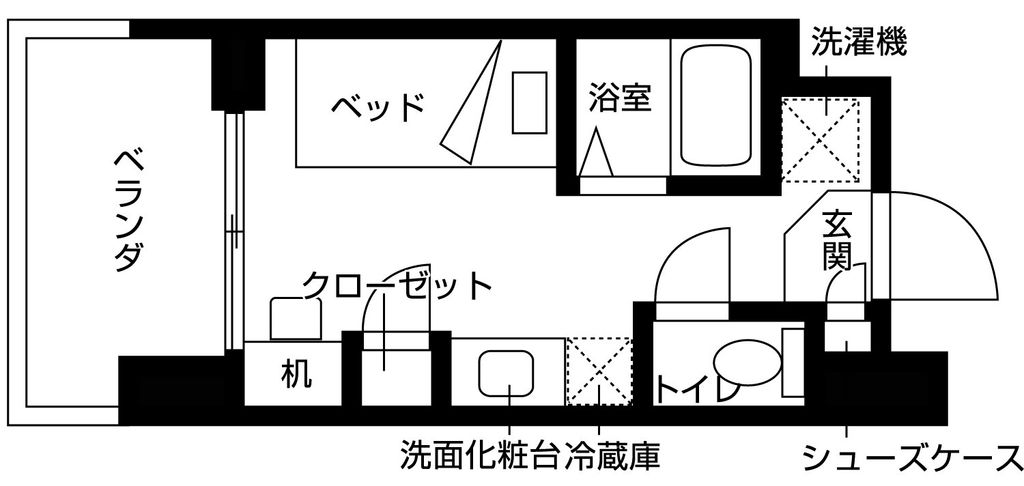 バウスクロス秋葉原の間取り