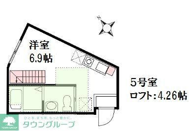 【横浜市旭区本宿町のアパートの間取り】