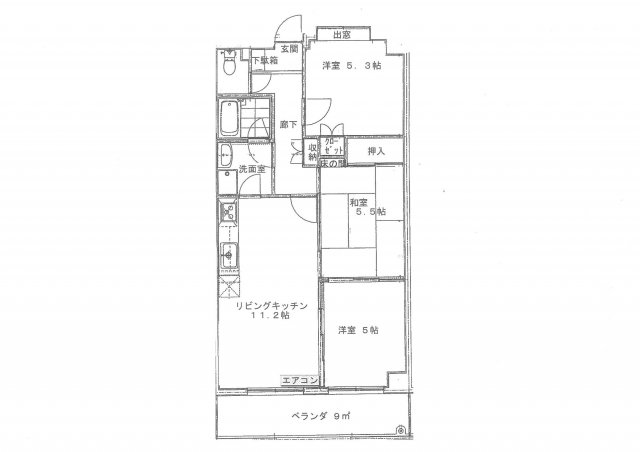 テラス細工町の間取り