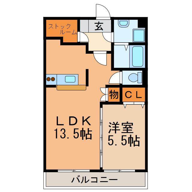 アヴニール（稲口町）の間取り