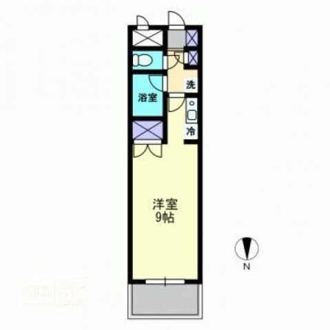 プランドール内山下の間取り