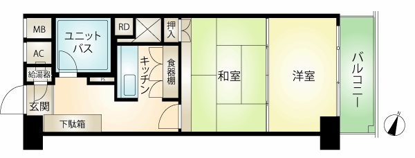 咲見町ハイツの間取り