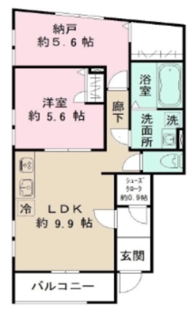 世田谷区等々力のマンションの間取り