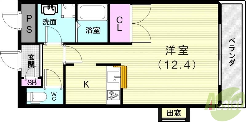 【神戸市垂水区名谷町のマンションの間取り】