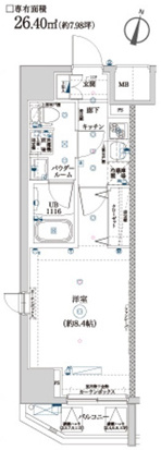 西東京市東町のマンションの間取り