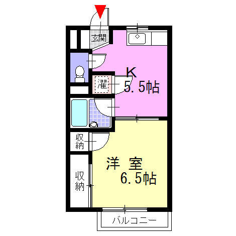 トラッドハイム片野１の間取り