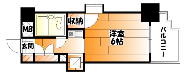 広島市西区三篠町のマンションの間取り