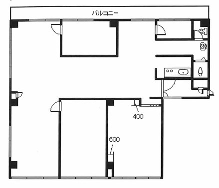 【東京アーストンマンションNo.3　2階店舗・事務所の間取り】