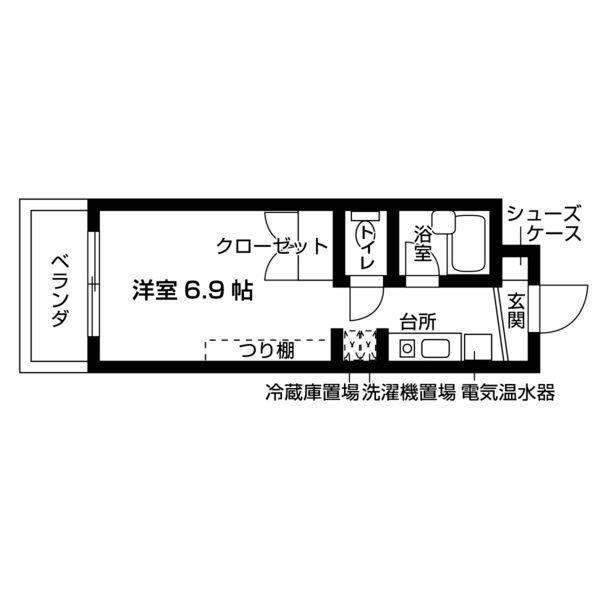 尾張旭市柏井町公園通のマンションの間取り