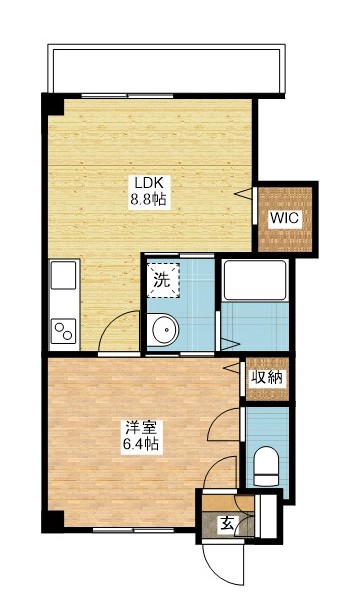 長崎市大橋町のマンションの間取り