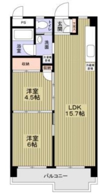 日香苑Iの間取り
