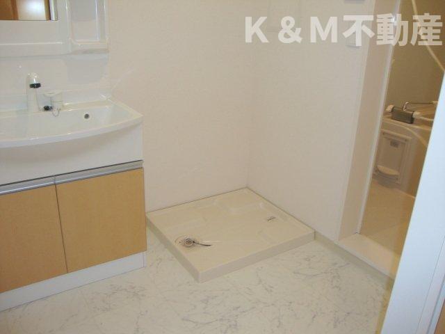 洗面設備　広い洗面スペース