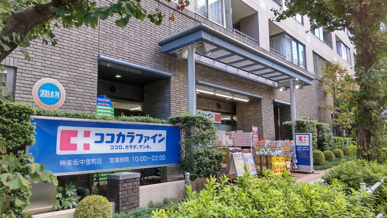 ドラックストア　ココカラファイン神楽坂中里町店（ドラッグストア）まで537m