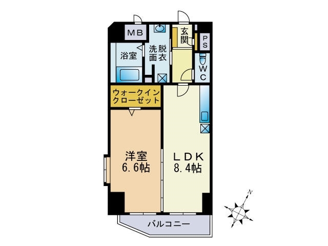 クレストf室見の間取り写真